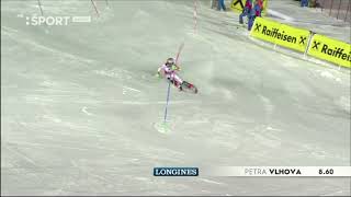 Petra Vlhová Schladming Slalom 1kolo 1miesto 1112022 Full HD [upl. by Donoho164]