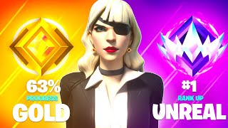 Gold To Unreal Solo Vs Duos Speedrun Fortnite Ranked [upl. by Arutak]