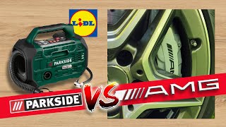 PARKSIDE® 20 V Kompressor amp AMG Mercedes Ist der Akku Kompressor »PKA 20 Li B2« gut genug [upl. by Hedvig]