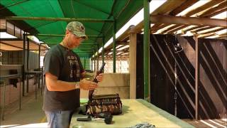 Pedersoli Howdah Hunter 50 cal Double Barrel Pistol with Slow Motion [upl. by Ehtylb191]