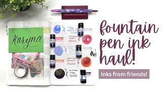 ANOTHER FOUNTAIN PEN INK HAUL  More inks from friends fountainpen fountainpenink [upl. by Fesoy]