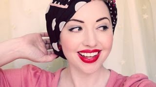 Four New Ways to Tie a Headscarf More Vintage Glamour [upl. by Arob734]