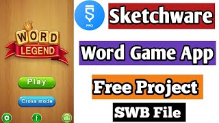 game app sketchware free project swb file  sketchware word game app project free swb file [upl. by Laehpar345]