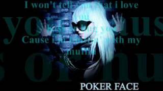 poker face lyricsbylady gaga [upl. by Neveda]