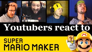 Youtubers react to Ross Companion Spring in Super Mario Maker [upl. by Heyman75]