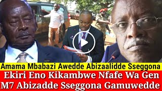 Eno kyika Nfafe Wa Gen Museveni Awedde Abizaalidde Hon Sseggona Asattira Atidde [upl. by Aihsenod]