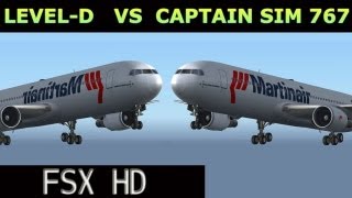 Leveld 767 VS CLS 767 reup FSX HD [upl. by Arathorn]