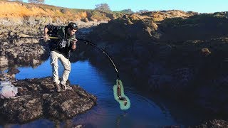 PUDDLE FISHING in Saltwater and EATING the Catch [upl. by Jo]