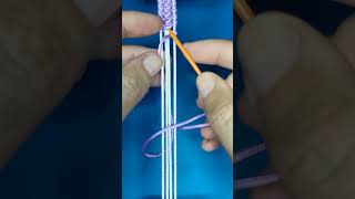 String Bracelet Pattern №15 Easy Bracelet Tutorial for Beginners [upl. by Jezabella]