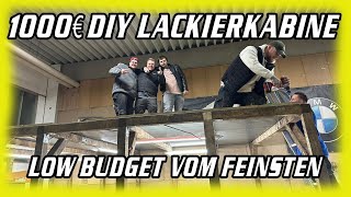 DIY Low Budget Lackierkabine bauen Es geht weiter  ultraviolencegang [upl. by Lerrud776]