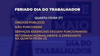 Confira o funcionamento do comércio e outras instituições no Dia do Trabalhador [upl. by Annehs]