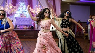 AMAZING SISTERS amp FAMILY BOLLYWOOD DANCE  INDIAN WEDDING RECEPTION SANGEET ShivShwetKiShaadi [upl. by Ade]