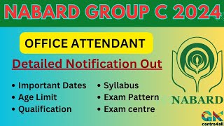 Nabard Office Attendant Recruitment 2024  Nabard Office Attendant Syllabus  Exam Pattern [upl. by Hogue]