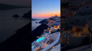 Santorini in 20 Seconds Breathtaking Views and Aegean Bliss [upl. by Enilarak494]