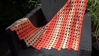 Haken  tutorial 472 Omslagdoek Nicky [upl. by Aryajay]