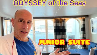 Odyssey of the Seas Junior Suite Room Tour [upl. by Alra813]