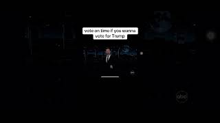 Jimmy Kimmel says if your voting trump vote late 🚨 trump subscribe jimmy crazy [upl. by Ahsiekam]