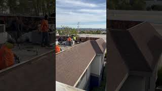 Flat Roof TearOff  Gravel RoofTorchDown roof flatroof roofsolution diy funny reroof [upl. by Aniwde802]