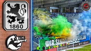 🔵 TSV 1860 München Fans Away Aue Show Pyro • Erzebirge  TSV1860 FT 13  3liga [upl. by Legge548]