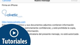 Cómo crear firma con imagen en iPhone [upl. by Shyamal]