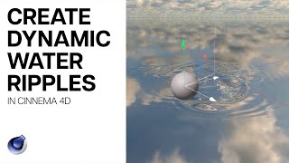 Cinema 4D Tutorial  Create a Dynamic Water Surface Using Cloth no vertex maps [upl. by Adolf]