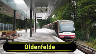 UBahn Station Oldenfelde  Hamburg 🇩🇪  Walkthrough 🚶 [upl. by Bever]