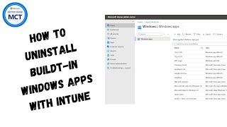 How to remove Windows apps with Intune [upl. by Beckie]