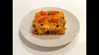 Arroz tres delicias con salsa de soja receta fácil y deliciosa  Saboreando [upl. by Eerbua]