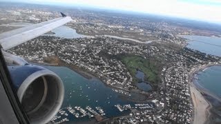 Absolutely Incredible HD Airbus A321 Takeoff From Boston Logan International Airport [upl. by Issy]