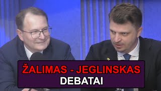 Giedrimas Jeglinskas ir Dainius Žalimas  LRT Debatai  Karalius Reaguoja [upl. by Karolyn]