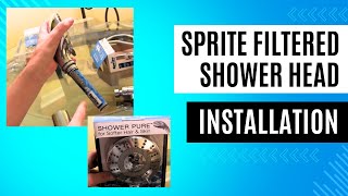 Sprite Filtered Shower Head Installation [upl. by Harli836]