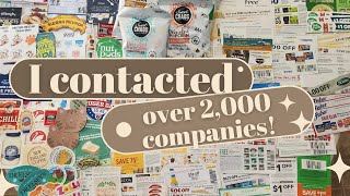 Contacting Companies for Coupons and Samples Part 3 I contacted 2K companies and heres the result [upl. by Odnama]