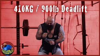 410kg  900lb Deadlift  280kg  620lb Rows  Road to WSM 2019 [upl. by Dualc]