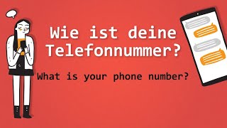 German vocabulary practice for beginners A11  Lesson 209  Wie ist deine Telefonnummer [upl. by Kaiulani949]