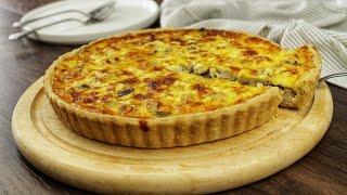 Recette de la quiche au poulet et aux champignons [upl. by Ellainad944]