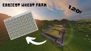 Minecraft Auto WHEAT FARM  120 JAVA  WHEAT FARM tutorial [upl. by Larkin]