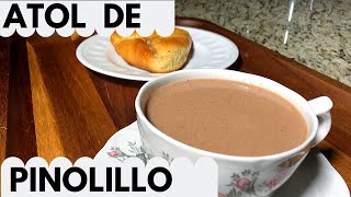 COMO HACER ATOL DE PINOLILLO NICARAGÜENSE PINOLILLO CON LECHE SARAMBEQUE [upl. by Lulu]