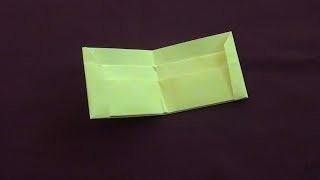 Easy Paper Wallet Origami  How to Paper Arts and Crafts for Kids [upl. by Kwasi]