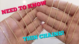 You need to KNOW this about THIN CHAINS [upl. by Essej942]