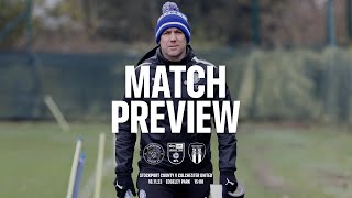 Match Preview  Dave Challinor  Stockport County Vs Colchester United  202324 [upl. by Essila]