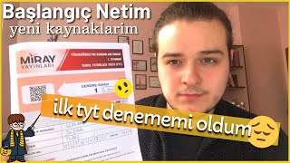 İlk Tyt Denememi Oldum  Başlangıç Netim  Yeni Kaynaklarım yks2022 [upl. by Arlinda]