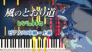 【楽譜あり】風のとおり道スタジオジブリ『となりのトトロ』より（ピアノソロ中級～上級）久石譲【ピアノアレンジ楽譜】 [upl. by Bowra623]