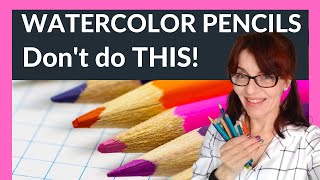 Watercolor Pencils Tutorial 7 Mistakes Beginners Make [upl. by Haimehen450]