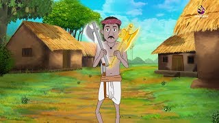 ईमानदार लकड़हारा  New Hindi Kahaniya  SSOFTOONS Hindi Kahani  Moral Stories in Hindi [upl. by Ainet645]