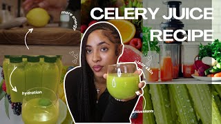 THE BEST TASTING ACNE FIGHTING CELERY JUICE RECIPE [upl. by Orrocos]