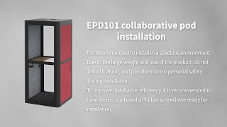 EPD101 Loctek Collaborative Pod Installation Guide [upl. by Houston582]