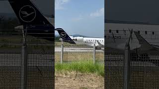 LUFTHANSA CRJ900 from Dusseldorf🇩🇪 aviation planespotting landing avgeek airport aviationlover [upl. by Silvestro]