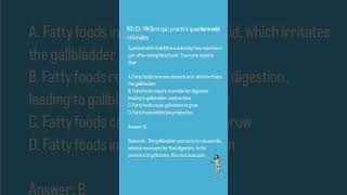 Cholecystitis and cholelithiasis NCLEXRNPN Questions amp Answers with Rationals [upl. by Christianson]