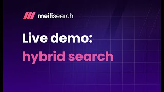 V17  Hybrid search demo [upl. by Assylem920]