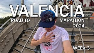 ROAD TO VALENCIA MARATHON 2024  WEEK 3 [upl. by Korwun]